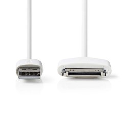 CABLE APPLE 30 POLOS USB 2MTS BLANCO
