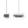 CABLE APPLE 30 POLOS USB 2MTS BLANCO