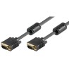 CABLE VGA M-M 3MTS NEGRO CON FERRITAS