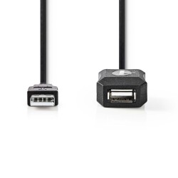 CABLE USB A 2.0 M-H AMPLIFICADO 5MTS