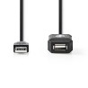 CABLE USB A 2.0 M-H AMPLIFICADO 5MTS