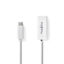 ADAPTADOR USB C M-RJ45 H BLANCO 20cm