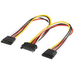 CABLE ALIMENTACION DOBLE SATA 15cm