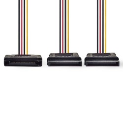 CABLE ALIMENTACION DOBLE SATA 15cm