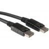 CABLE DISPLAYPORT M-M 2MTS NEGRO V.1.1