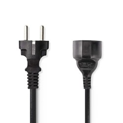 CABLE ALIMENTACION SCHUKO M-H 5M NEGRO