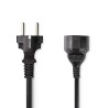 CABLE ALIMENTACION SCHUKO M-H 5M NEGRO