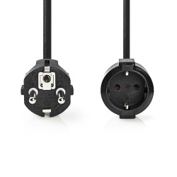 CABLE ALIMENTACION SCHUKO M-H 5M NEGRO