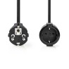 CABLE ALIMENTACION SCHUKO M-H 5M NEGRO