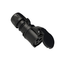 CETAC 2P+T 16A HEMBRA AEREO NEGRO