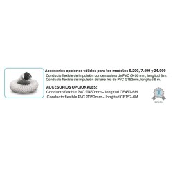 Tubo Conducto flexible PVC Ø450mm 6mts