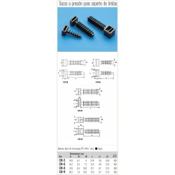 TACO BRIDA NYLON 6mm (7,2x24,7mm) NEGRO
