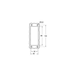 CARCASA BASE ZOCALO CHASIS HARTING 16B