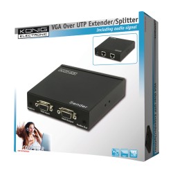 EMISOR 2xVGA POR UTP RJ45 hasta 300m KON