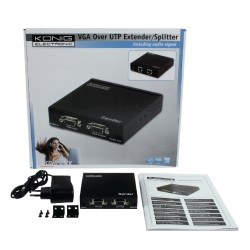 EMISOR 2xVGA POR UTP RJ45 hasta 300m KON