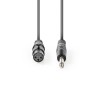 CABLE JACK 6,35 MN M-XLR3 H 5M GRIS OSCU