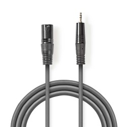 CABLE MINIJACK ST M-XLR3 M 1,5M GRIS OSC