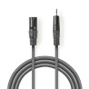 CABLE MINIJACK ST M-XLR3 M 1,5M GRIS OSC