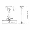 SOPORTE PROYECTOR TECHO EXTENSIBLE