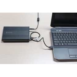 CAJA EXTERNA HDD 3,5" SATA USB 3.0 NEGRA
