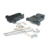 CARCASA DB9 PLASTICO NEGRO TORNILLO LARG