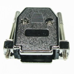 CARCASA DB15 PLASTICO NEGRO TORNILLO LAR
