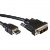 CABLE HDMI M-DVI-D 18+1 M 1MTS NIKEL