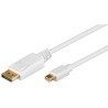 CABLE MINIDP M-DISPLAYPORT M 2M BLANCO