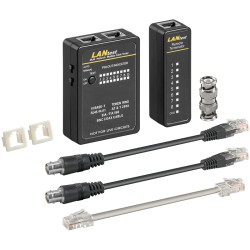 TESTER LED RJ45 + BNC + REMOTO