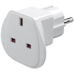 ADAPTADOR DE UK A EUROPA BLANCO CON TT