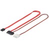 CABLE MICRO SATA TO SATA + ALIMEN. 0,3M
