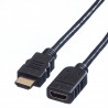 CABLE HDMI M-H 4K 2M NEGRO PROLONGADOR