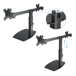SOPORTE 2 TV MONITORES 17-27" GIRA INCLI