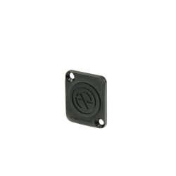 PLACA TAPA CIEGA SERIE D XLR NEGRA NEUTR