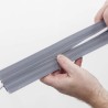 DLP CANAL DE SUELO 12X60mmX1,8M GRIS FLE