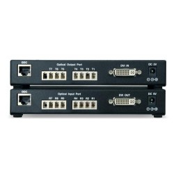 EXTENSOR DVI POR FIBRA 8xLC EMISOR+RECEP