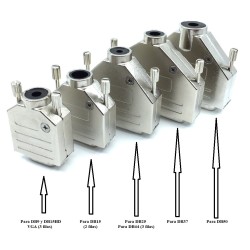 CARCASA DB25 METALICA RECTA 180º