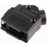 CARCASA DB9 PLASTICO CODO 45º NEGRO