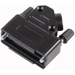 CARCASA DB15 PLASTICO CODO 45º NEGRO