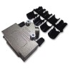 CARCASA DB15 METALICA CODO 45º