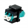 ADAPTADOR F.O. LC DUPLEX OM3 KEYSTONE AQ