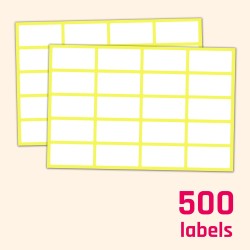 PACK 500u ETIQUETA PEGATINA BLANCA 40x20