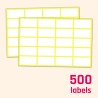 PACK 500u ETIQUETA PEGATINA BLANCA 40x20
