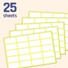 PACK 500u ETIQUETA PEGATINA BLANCA 40x20