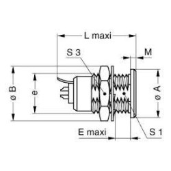CONECTOR HEMBRA PANEL TRIAX  ERN.0S.650