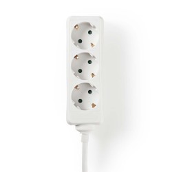 REGLETA 3 TOMAS SCHUKO SININT BLANCA 3M