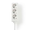REGLETA 3 TOMAS SCHUKO SININT BLANCA 3M