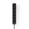 REGLETA 6 TOMAS SCHUKO SININT NEGRA 1,5M