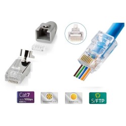 CONECTOR EZ-RJ45 MACHO FTP CAT6/6A/7