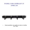 PASAHILOS 19" 1Ux4 GANCHOS CON CEPILLO